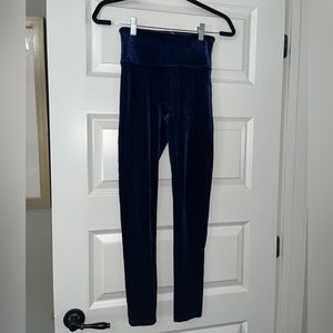Size small navy blue velvet spanx leggings